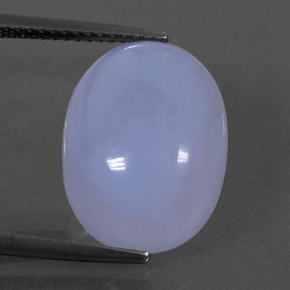 Calcédoine bleue naturelle transparent, 10,59 ct, transparent / translucide