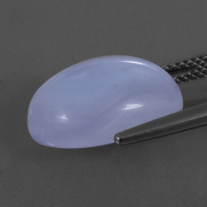 Calcédoine bleue naturelle transparent, 10,59 ct, transparent / translucide
