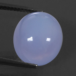 Calcédoine bleue naturelle transparent, 8,91 ct, transparent / translucide