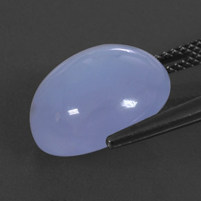 Calcédoine bleue naturelle transparent, 8,91 ct, transparent / translucide