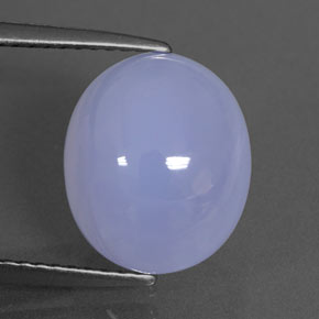 Calcédoine bleue naturelle transparent, 5,59 ct, transparent / translucide