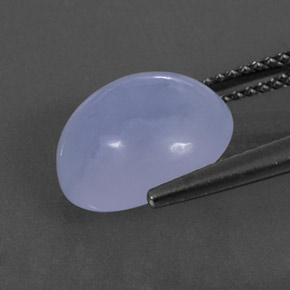 Calcédoine bleue naturelle transparent, 4,57 ct, transparent / translucide