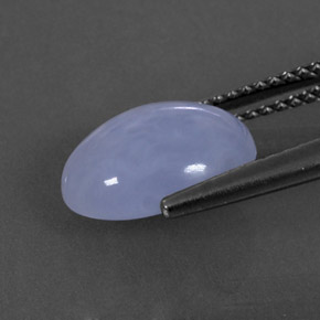 Calcédoine bleue naturelle transparent, 3,02 ct, transparent / translucide