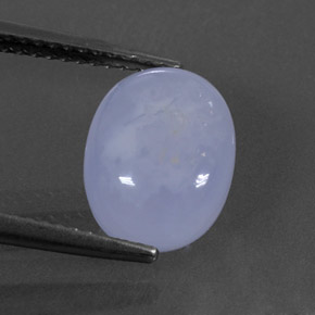 Calcédoine bleue naturelle transparent, 3,52 ct, transparent / translucide