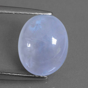 Calcédoine bleue naturelle transparent, 2,82 ct, transparent / translucide