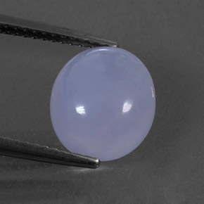 Calcédoine bleue naturelle transparent, 3,61 ct, transparent / translucide