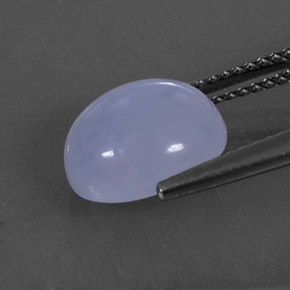 Calcédoine bleue naturelle transparent, 3,61 ct, transparent / translucide