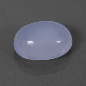 Calcédoine bleue naturelle transparent, 3,03 ct, transparent / translucide