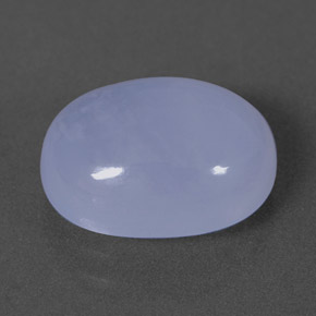 Calcédoine bleue naturelle transparent, 4,08 ct, transparent / translucide