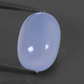 Calcédoine bleue naturelle transparent, 3,98 ct, transparent / translucide