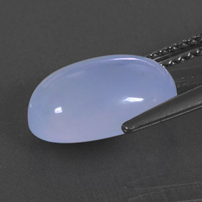 Calcédoine bleue naturelle transparent, 3,98 ct, transparent / translucide