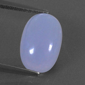 Calcédoine bleue naturelle transparent, 2,87 ct, transparent / translucide