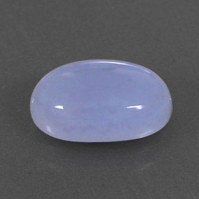 Calcédoine bleue naturelle transparent, 2,87 ct, transparent / translucide