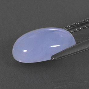 Calcédoine bleue naturelle transparent, 2,87 ct, transparent / translucide