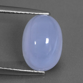 Calcédoine bleue naturelle transparent, 3,65 ct, transparent / translucide