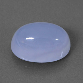 Calcédoine bleue naturelle transparent, 3,65 ct, transparent / translucide