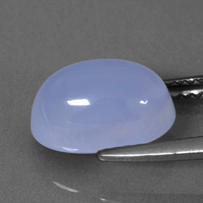 Calcédoine bleue naturelle transparent, 3,65 ct, transparent / translucide