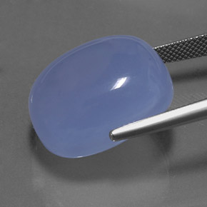 Calcédoine bleue naturelle transparent, 34,70 ct, transparent / translucide