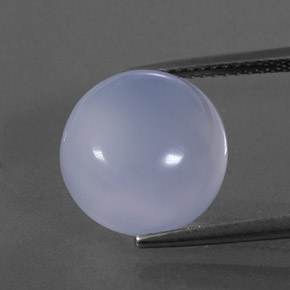 Calcédoine bleue naturelle transparent, 7,87 ct, transparent / translucide