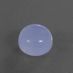 Calcédoine bleue naturelle transparent, 5,12 ct, transparent / translucide