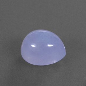 Calcédoine bleue naturelle transparent, 5,06 ct, transparent / translucide