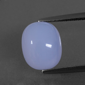 Calcédoine bleue naturelle transparent, 3,55 ct, transparent / translucide