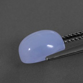Calcédoine bleue naturelle transparent, 3,55 ct, transparent / translucide