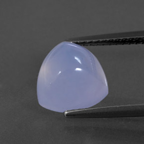 Calcédoine bleue naturelle transparent, 3,31 ct, transparent / translucide