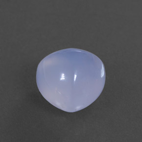 Calcédoine bleue naturelle transparent, 3,31 ct, transparent / translucide
