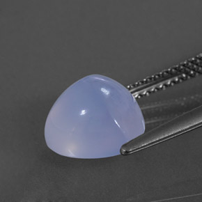 Calcédoine bleue naturelle transparent, 3,31 ct, transparent / translucide