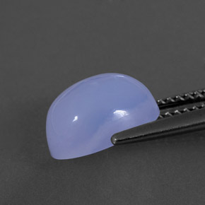 Calcédoine bleue naturelle transparent, 3,63 ct, transparent / translucide