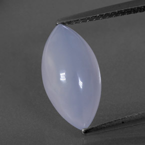 Calcédoine bleue naturelle transparent, 3,10 ct, transparent / translucide