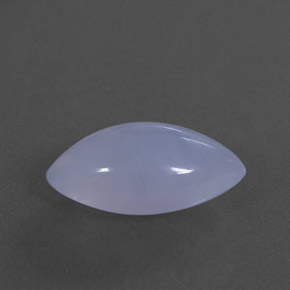 Calcédoine bleue naturelle transparent, 3,04 ct, transparent / translucide