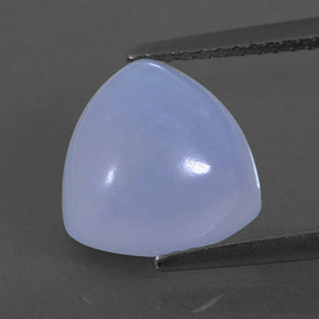 Calcédoine bleue naturelle transparent, 3,44 ct, transparent / translucide