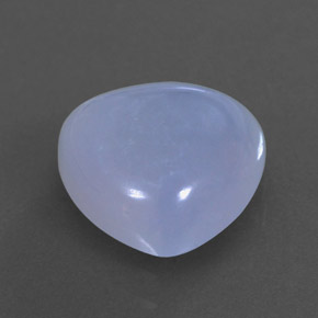 Calcédoine bleue naturelle transparent, 3,44 ct, transparent / translucide