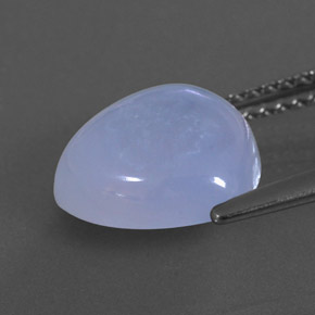 Calcédoine bleue naturelle transparent, 3,44 ct, transparent / translucide