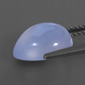 Calcédoine bleue naturelle transparent, 3,59 ct, transparent / translucide