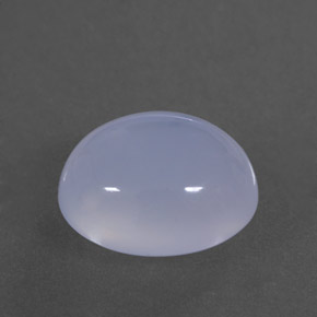 Calcédoine bleue naturelle transparent, 4,08 ct, transparent / translucide