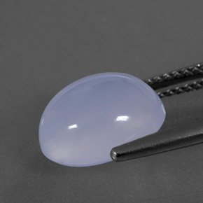 Calcédoine bleue naturelle transparent, 4,08 ct, transparent / translucide