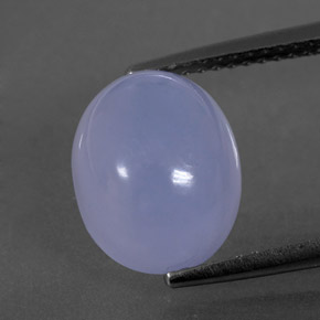Calcédoine bleue naturelle transparent, 4,99 ct, transparent / translucide