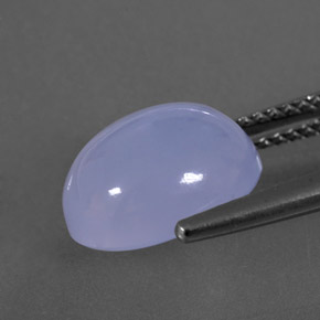 Calcédoine bleue naturelle transparent, 4,34 ct, transparent / translucide