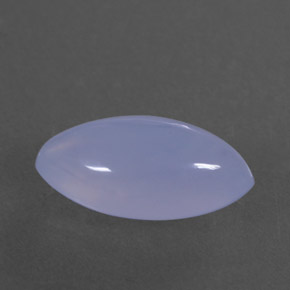 Calcédoine bleue naturelle transparent, 3,04 ct, transparent / translucide