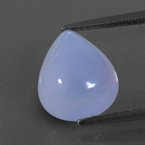 Calcédoine bleue naturelle transparent, 4,83 ct, transparent / translucide