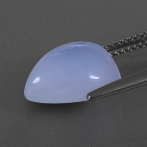 Calcédoine bleue naturelle transparent, 4,83 ct, transparent / translucide