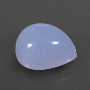 Calcédoine bleue naturelle transparent, 5,47 ct, transparent / translucide