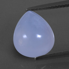Calcédoine bleue naturelle transparent, 4,63 ct, transparent / translucide