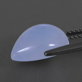 Calcédoine bleue naturelle transparent, 4,63 ct, transparent / translucide