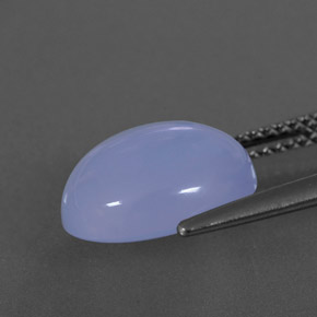 Calcédoine bleue naturelle transparent, 4,71 ct, transparent / translucide