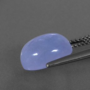 Calcédoine bleue naturelle transparent, 4,58 ct, transparent / translucide