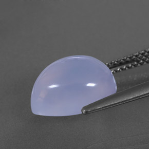 Calcédoine bleue naturelle transparent, 4,10 ct, transparent / translucide